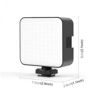 PULUZ LED video luč 100 LED 5W Bi-Color 2900-6500K USB-C 1/4 inch navojni nosilec za fotoaparat/telefon PU4141B