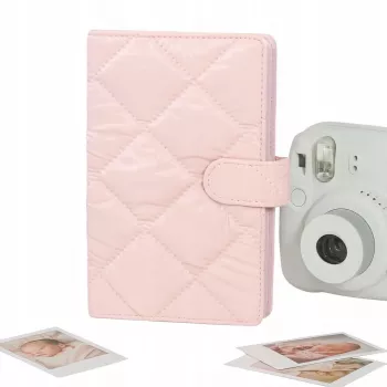 LOVEINSTANT album za 108 fotografij, združljiv s Fujifilm Instax Mini 12 40 11 9 8 7 Evo Liplay Link / prešito roza