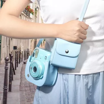 LOVEINSTANT torbica za shranjevanje fotografij za Fujifilm Instax Square fotografije – modra