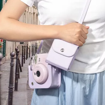 LOVEINSTANT ovitek za fotoalbum za Fujifilm Instax Square in Mini posnetke – vijoličen, 64 fotografij