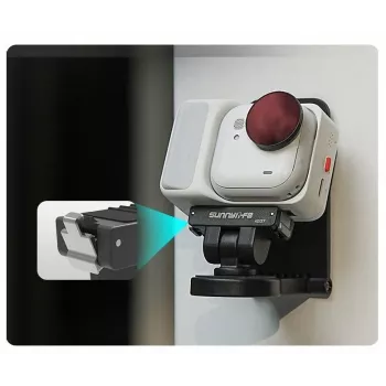 SUNNYLIFE magnetni hitro snemljivi nosilec z navojem 1/4 palca za Insta360 GO Ultra / GU-AD137-D
