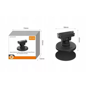 SUNNYLIFE magnetni hitro snemljivi nosilec s podstavkom 1/4 palca za Insta360 GO Ultra / Dz-143-d