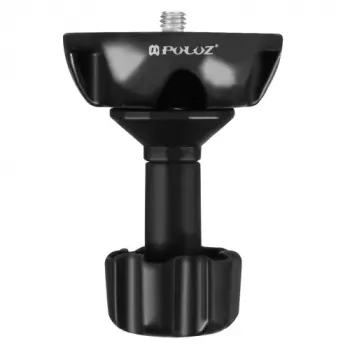 PULUZ 75mm adapter za krožno glavo stojala z navojem 1/4 palca in 3/8 palca, črn (PU3503)