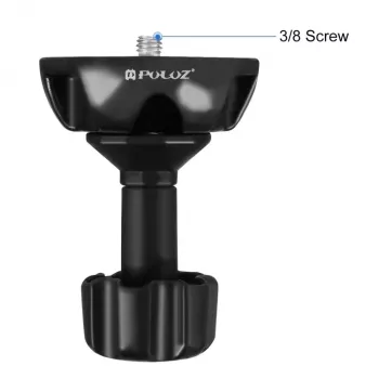PULUZ 75mm adapter za krožno glavo stojala z navojem 1/4 palca in 3/8 palca, črn (PU3503)