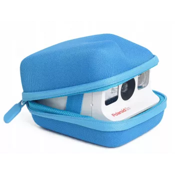 LOVEINSTANT trda zaščitna torbica za Polaroid Go instant fotoaparat – modra