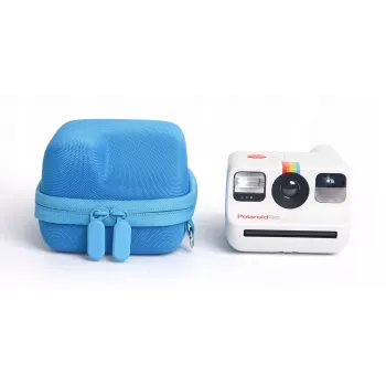 LOVEINSTANT trda zaščitna torbica za Polaroid Go instant fotoaparat – modra