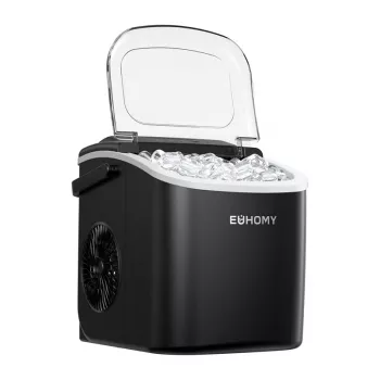 EUHOMY IM001 aparat za ledene kocke, 1,2 L, 12 kg (črn)