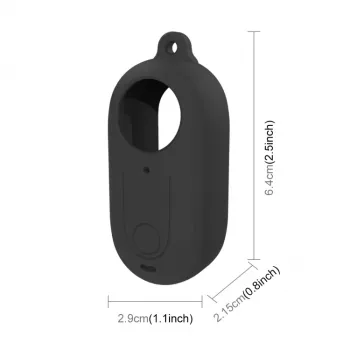 PULUZ silikonski zaščitni ovitek s pokrovom objektiva za Insta360 GO 3 – črn