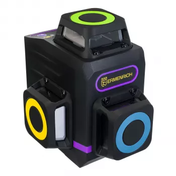 Ermenrich LV60 PRO laserski nivelir - zeleni žarek, samonivelirni, 2 liniji, doseg do 60 m