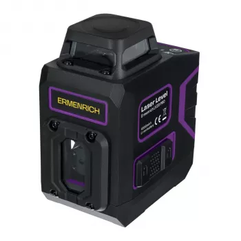 Ermenrich LV20 PRO laserski nivelir - zelen, 2 žarka, doseg 20 m, samonivelirni, IP54, Li-Ion