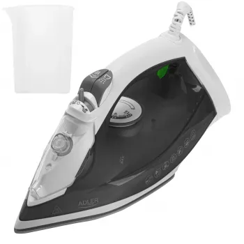 Adler AD 5051 parni likalnik s keramično podlago, 2600 W, 350 ml posoda