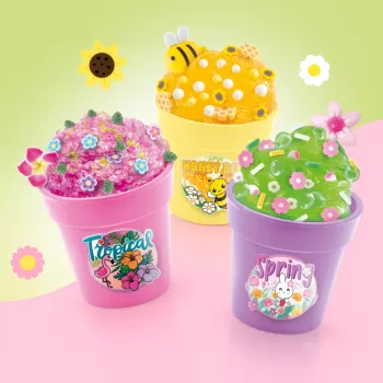 EPEE So Slime DIY Slime Shakers Floral Creations ustvarjalni komplet s 3 cvetličnimi lončki