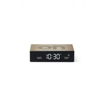 Lexon Flip Premium budilka dvostranska zlata LR152D