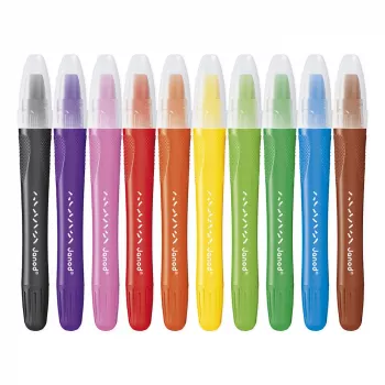 Janod gelaste barvice 10 barv, od 3 let