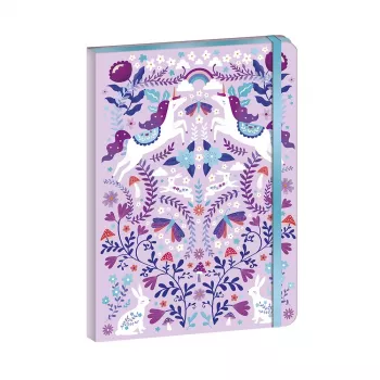 Janod Unicorn Dreamland beležnica z elastiko, 6+
