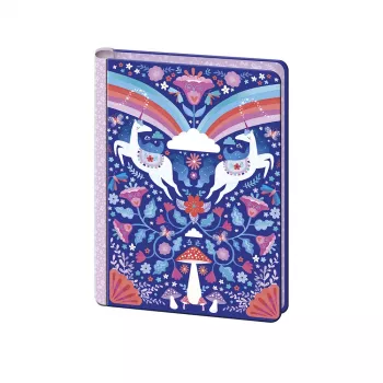 Janod Dreamland samorog pisarniški set 40 kosov - vabila, zahvalne kartice, ovojnice, nalepke, pero