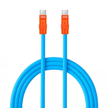 Newell kabel USB-C na USB-C 100W, 2m, silikon, modro-oranžen
