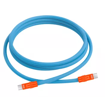 Newell kabel USB-C na USB-C 100W, 2m, silikon, modro-oranžen