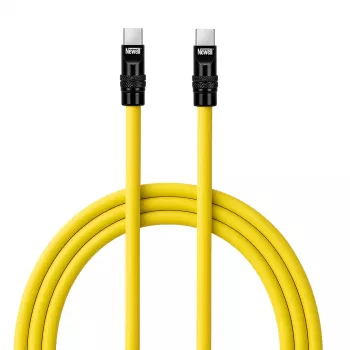 Newell kabel USB-C na USB-C 100W, 2m, silikon, rumeno-črna