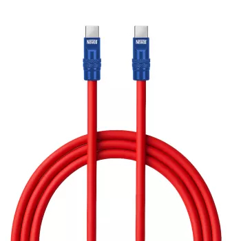 Newell kabel USB-C na USB-C 100W 2m silikon rdeče-mornarsko modra