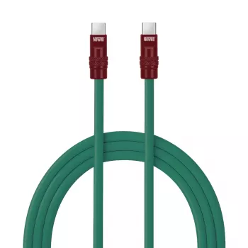 Newell kabel USB-C na USB-C 100W 2m silikon zeleno-bordo rdeč