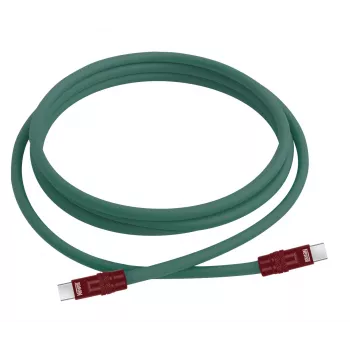 Newell kabel USB-C na USB-C 100W 2m silikon zeleno-bordo rdeč