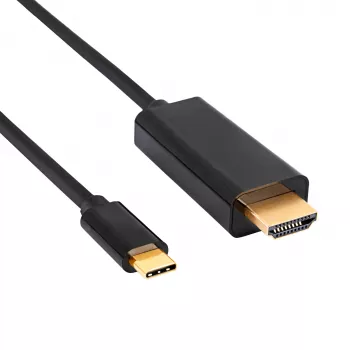 Akyga AK-AV-18 kabel USB-C na HDMI, 4K, 1,8 m, črn
