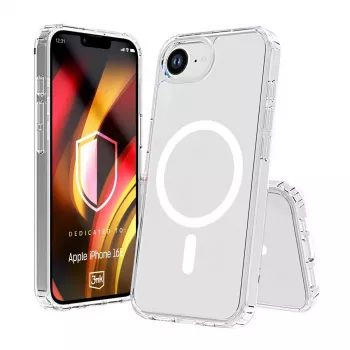 3MK PROTECTION Hardy LiqForce MagCase za Apple iPhone 16E / iPhone 17E - črna