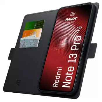 3MK PROTECTION Hardy Foldy ovitek za Xiaomi Redmi Note 13 Pro 4G – črn