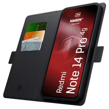 3MK PROTECTION Redmi Note 14 Pro 4G – 3mk Hardy Foldy ovitek črn