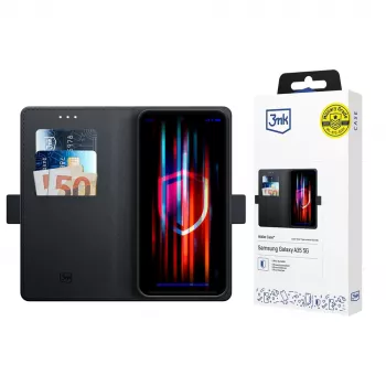 3MK ovitek z denarnico za Samsung Galaxy A57 (črn)