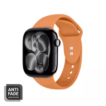 Crong Liquid Strap za Apple Watch 38/40/41/42 mm (oranžen)