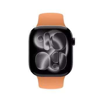Crong Liquid Strap za Apple Watch 38/40/41/42 mm (oranžen)