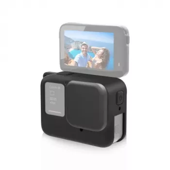 PULUZ silikonski zaščitni ovitek s pokrovom objektiva za Insta360 Ace Pro, črn