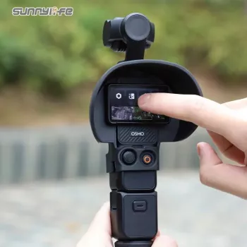 SUNNYLIFE senčnik za LCD-zaslon in zaščita za DJI Osmo Pocket 3 - črn