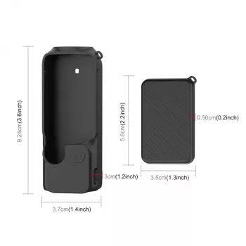 PULUZ silikonski zaščitni ovitek za DJI Osmo Pocket 3 – črn