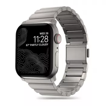 TECH-PROTECT jekleni pas Apple Watch 4 / 5 / 6 / 7 / 8 / 9 / SE / Ultra 1 / 2 (42 / 44 / 45 / 49 mm) titan