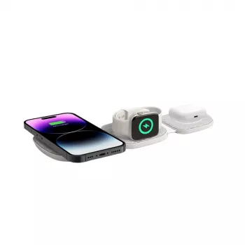Tech-Protect QI15W-A32 3IN1 MagSafe brezžično polnilno stojalo, sivo