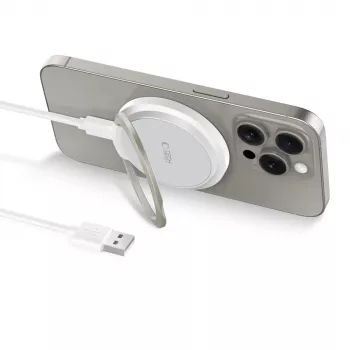 Tech-Protect QI15W-A33 MagSafe brezžični polnilnik 15W bel
