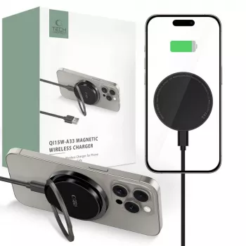 Tech-Protect QI15W-A33 MagSafe brezžični polnilnik 15W črn
