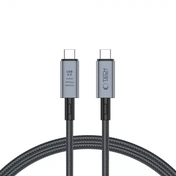 TECH-PROTECT ULTRABOOST MAX USB 4.0 8K 40Gbps kabel Type-C PD240W 100cm siv