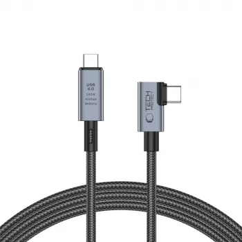 TECH-PROTECT ULTRABOOST MAX “L” USB 4.0 8K 40Gbps kabel USB-C PD 240W 150cm siv
