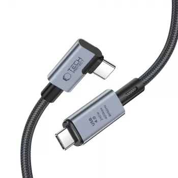 TECH-PROTECT ULTRABOOST MAX “L” USB 4.0 8K 40Gbps kabel USB-C PD 240W 150cm siv