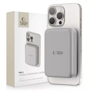 TECH-PROTECT PB11 LIFEMAG MagSafe prenosni polnilnik 10000mAh titanov