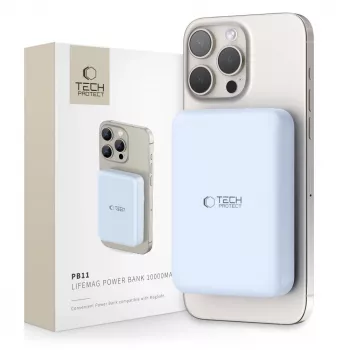 TECH-PROTECT PB11 LIFEMAG MagSafe prenosni polnilnik 10000mAh moder
