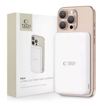 TECH-PROTECT PB24 LIFEMAG QI2 MAGSAFE POWER BANK 10000MAH BELA