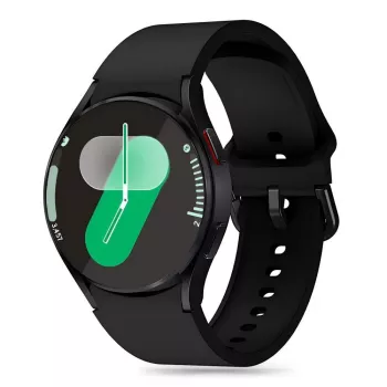 TECH-PROTECT silikonski pašček Samsung Galaxy Watch 4 / 5 / 5 Pro / 6 / 7 / FE črn
