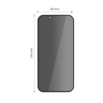 TECH-PROTECT Quick Set SPY+ Privacy kaljeno steklo za zaščito zaslona 2 kosa za iPhone 13 / 13 Pro / 14 / 16E / 17E