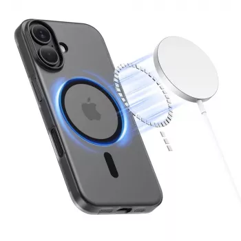 TECH-PROTECT MagSlim MagSafe iPhone 17 zadnji ovitek, mat črn