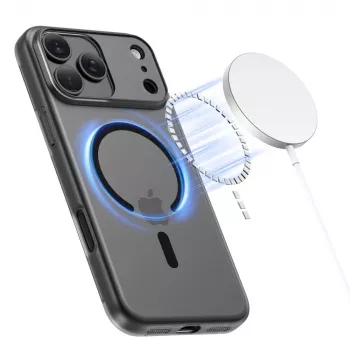 Tech-Protect Magslim Magsafe ovitek za iPhone 17 Pro Max mat črn